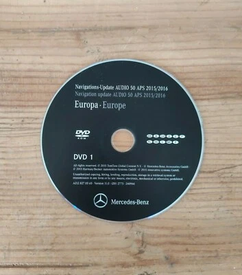 Mercedes Navigation DVD AUDIO 50 APS NTG4 DEUTSCHLAND FRANCE ESPANA 2015/2016 - Bild 1 von 4