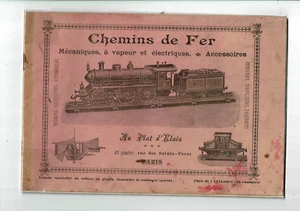 Chemin de Fer catalogue AU PLAT D ETAIN train gare dirigeable bateau automobiles - Picture 1 of 7