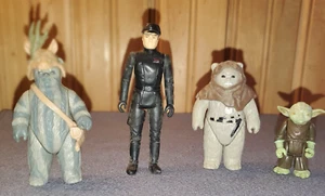 Lot of 4 action figures Star Wars EWOKS, YODA & IMPERIAL ALL FROM THE 80's - Picture 1 of 13
