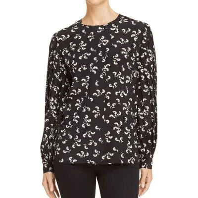 NUEVO ELIZABETH AND JAMES Para Mujer Celie Estampado Seda Abotonada Camisa Top TEDO Foto 1 de 2