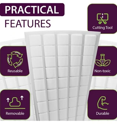 Museum mounting putty 50pcs white adhesive putty for specimens sticky tack  - Image 1 of 4