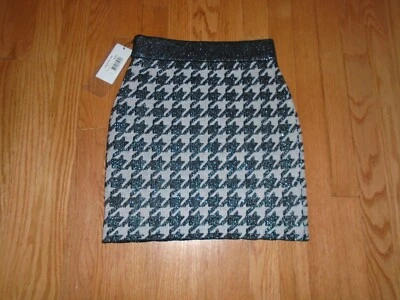 Falda tejida negra y gris Guess talla 10 nueva con etiquetas Foto 1 de 2