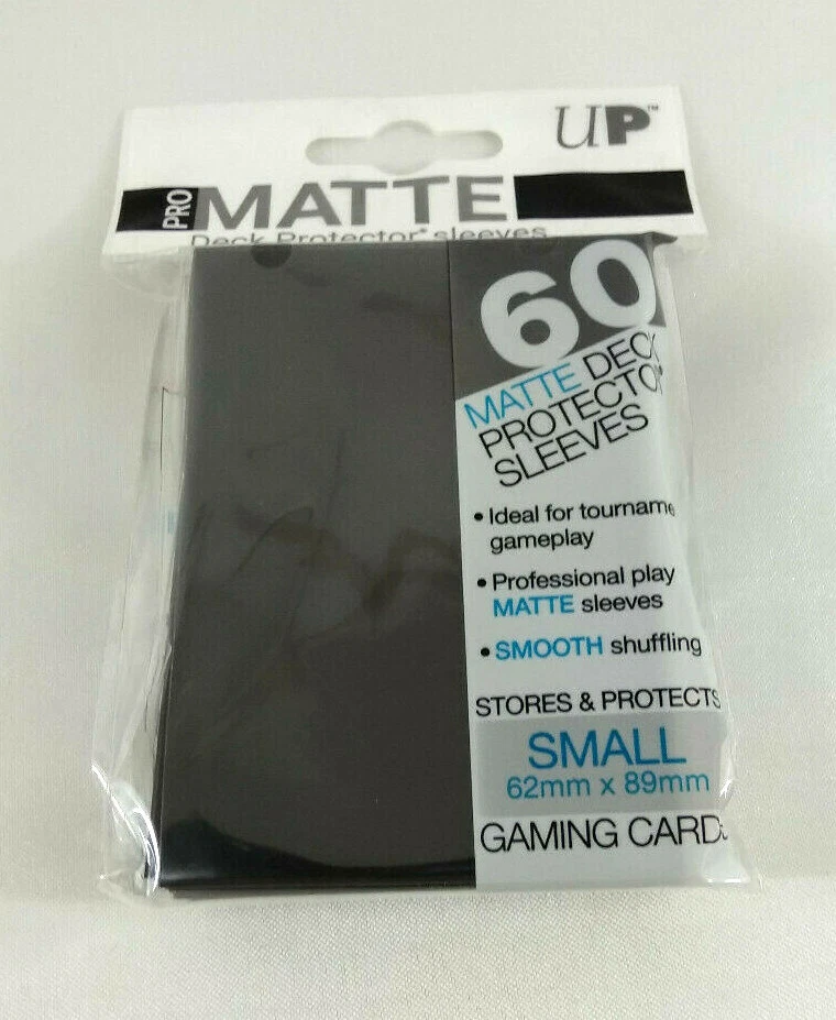 Yu Gi Oh 60 Protege Cartes Sleeves Small Ultra Pro Matte Noir Black 62x89mm