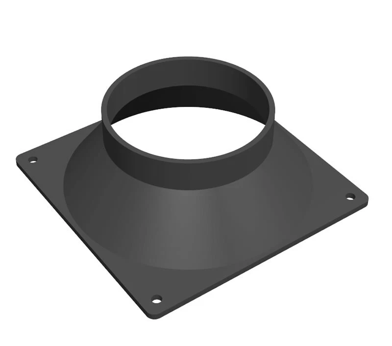 Lüfter Abluft Adapter 120 mm x 76 mm aus Kunststoff - Bild 1 von 1