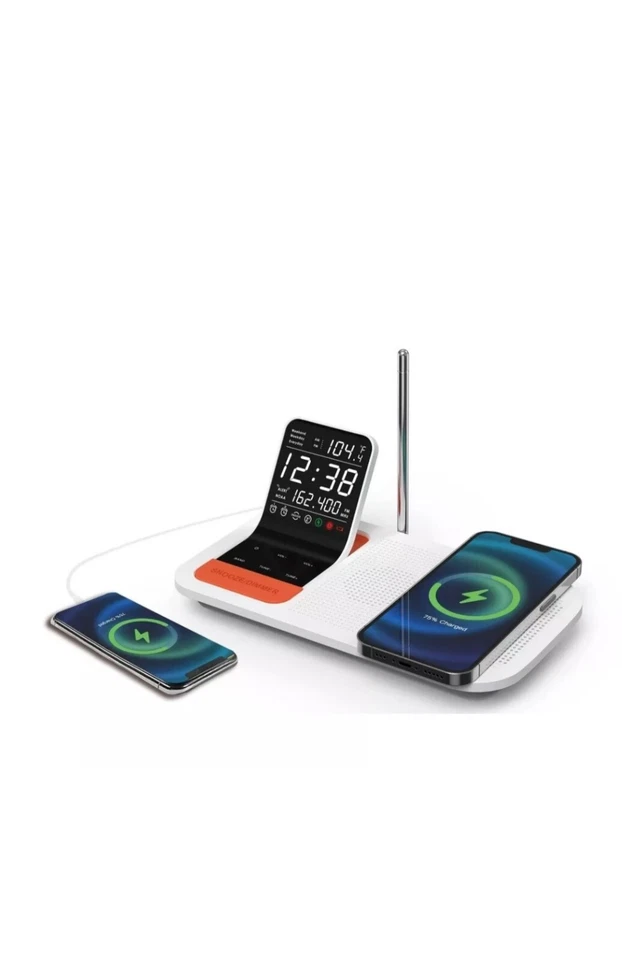 Emerson WBS12 Smartset Weather Band Temperature Sensor Dual Alarm Clock Raido