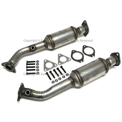 1996-2004 Fit NISSAN Pathfinder Rear Catalytic Converters 2 PIECES PAIR - Image 1 of 3