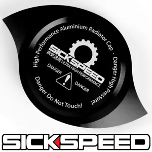 BLACK HIGH PERFORMANCE BILLET ALUMINUM RADIATOR PROTECTOR PRESSURE CAP P2 - Bild 1 von 1