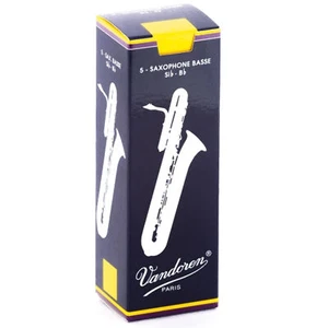 Vandoren Bass Sax Traditional Reeds Strength 2, Box of 5 - Picture 1 of 1