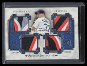 2014 Topps Museum Collection Primary Pieces PPQRMS Max Scherzer Quad Patch 3/5 - Picture 1 of 2