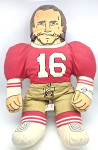 Vintage 1991 Ace MVP Sports Joe Montana Tackling Dummies 24" Plush Pillow 49ers - Picture 1 of 9