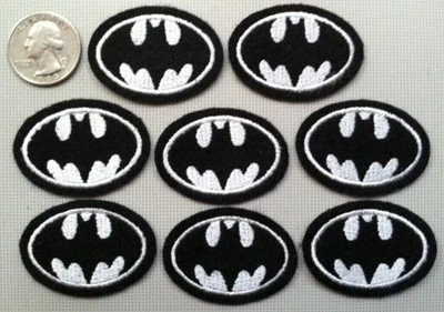 Batman patches batman patch iron or sew on batman 1.75" wide iron on 8 patches - Image 1 of 4