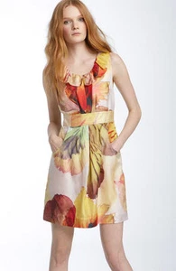 New! $378 NWT Anthropologie Leifsdottir "Spotted Silk Dress" Size 6 - Picture 1 of 4