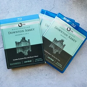 Downton Abbey Seasons 1, 2 & 3 UK Edition Blu-Ray Set - Picture 1 of 6