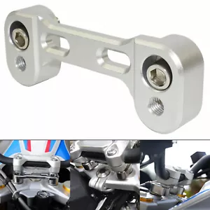 Handlebar Riser Move Bar 20mm Up and 17mm Back Silver For BMW G310GS G310R 16-19 - Picture 1 of 6