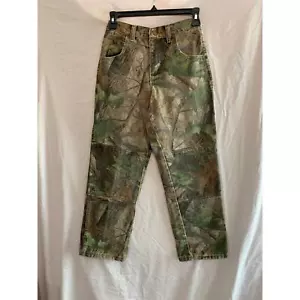 Wrangler Pro Gear Realtree Camo Mossy Oak Double Knee Pants Size 12 100% - Picture 1 of 4
