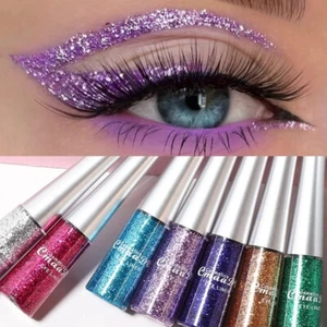 Glitter Diamonds Liquid Eyeliner Pen Pearlescent Sequins Diamond Bright Shining - Picture 1 of 23