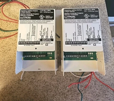 Управление аварийным освещением Lutron LUT-ELI-3PH Grafik Eye 100-347 В переменного тока 10 Вт 24 В постоянного тока - Изображение 1 из 2