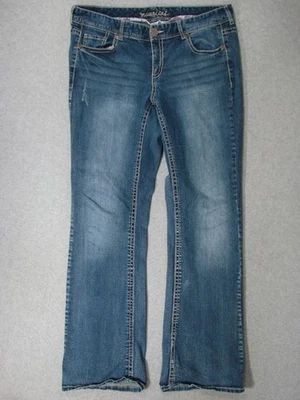 UA17454 **MAURICES** VAQUEROS BOOT CUT MUJER talla 19L AZUL OSCURO Foto 1 de 4