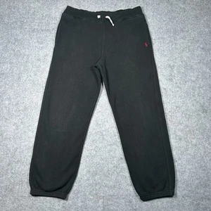 Polo Ralph Lauren Sweatpants Youth Size Large (14-16) Track Black Pony Logo - Picture 1 of 19