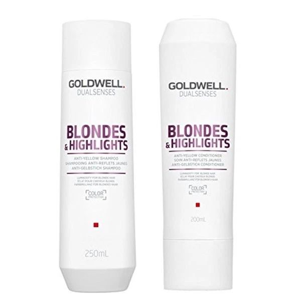 Goldwell Dualsenses Blondes & Highlights Anti-Yellow Shampoo & Conditioner