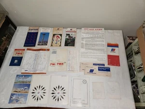 Lote De Colección TWA United Eastern Ephemera Billetes De Avión Empleado Años 60 a 80 - Imagen 1 de 10