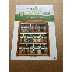 McCormick Gourmet Bio 3-stufiges Holzregal Ablaufdatum 04/2026 - Bild 1 von 4