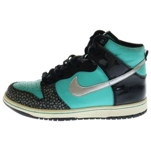 Women 7.0US Nike Ornamental 2010 Dunk High Gs Black Retro Silver Tiffany Blue US - Bild 1 von 6