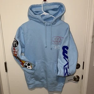 Juice Wrld 999 Club Dr4l 999 Hoodie Blue - Picture 1 of 4