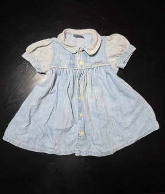 Vestido vaquero azul bebé vintage Guess Jeans niños 18 meses excelente estado Foto 1 de 4