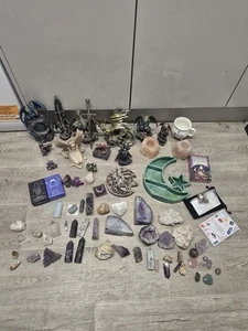 Mixed Crystal Bundle JobLot Wholesale Amethyst Pyramid Geode Tarot Magic - Picture 1 of 16
