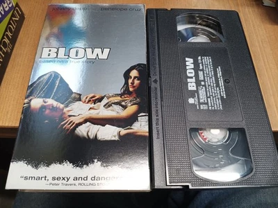Blow (VHS, 2002) Johnny Depp, Penelope Cruz Crime Epic! Foto 1 de 2