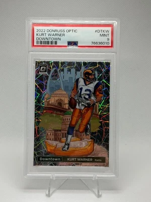 2022 Panini Donruss Optic - Downtown Kurt Warner #DT-KW PSA 9 - Image 1 of 2
