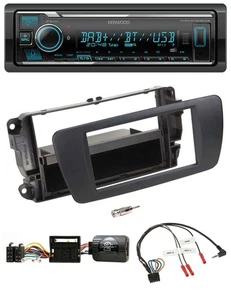 Kenwood Bluetooth Lenkrad DAB USB Autoradio für Seat Ibiza nitschwarz - Bild 1 von 9