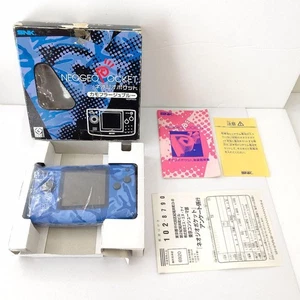 SNK Neo Geo Pocket Camouflage Blue Handheld Game Console Excellent Condition - Picture 1 of 9