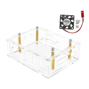 Acrylic Transparent Enclosure Case House With Cooling Fan For Orange Pi 5 Plus - Bild 1 von 14