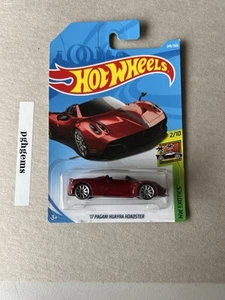 $17 Hot Wheels HW Exotics 2/10 Red '17 Pagani Huayra Roadster 243/365 - Picture 1 of 2