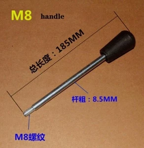 1x Milling Machine Bench Drill Handle Bar Press Handle M8*185MM Work Rod Machine - Picture 1 of 1