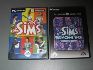 DIE SIMS von Electronic Arts PC-CD ROM + Erweiterungspack "Party ohne Ende" TOP - Bild 1 von 5