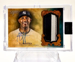 2021 Topps Dynasty CC Sabathia Autograph Patch DAP-CS2 New York Yankees 05/10 - Picture 1 of 2
