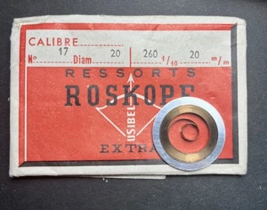 Roskopf  - Mainspring - 1 pièce - NOS Nr 17 Diam 20 - Picture 1 of 2