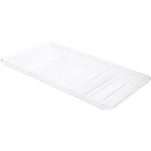 Bandeja de plástico transparente para caramelos Pioneer Plastics, 14,25" de ancho x 7,125" de profundidad x 1" de alto - Imagen 1 de 2
