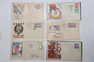 CUBIERTAS PATRIÓTICAS DE EE. UU. SEGUNDA GUERRA MUNDIAL NEAL NIELSEN CARPINTERO RUSIA DECLARA LA GUERRA JAPÓN TS70 - Imagen 1 de 7