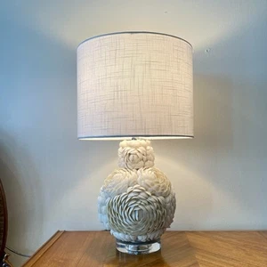 Seashell Table Lamp By Jonathan Y With Round Modern Shade - Picture 1 of 6