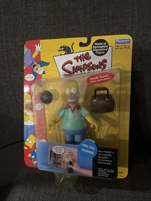 Figura de acción Simpsons Pin Pal Homer WOS MOC Serie 2 RARO Juguete Intelli-Tronic Foto 1 de 2