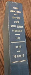 Rare New York maps atlas water supply 1909 (18 color maps) - Picture 1 of 11