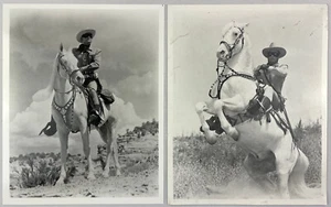 Lone Ranger & Silver, Publicity Stills, Photograph, Clayton Moore, Lot of 2 - Picture 1 of 1