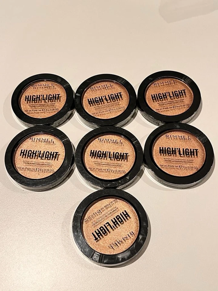 7 PACK RIMMEL HIGHLIGHTING POWDER HIGH´LIGHT #002 CANDLELIT .28 OZ EA 1.96 OZ TT - Image 1 of 1