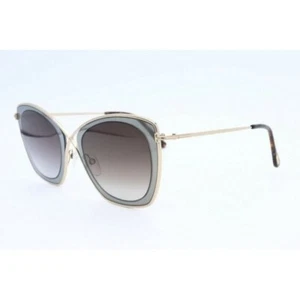 Tom Ford India-02 TF 605 50K Cat Eye Gold Sunglasses Gradient Brown Lens 53mm(B) - Picture 1 of 5