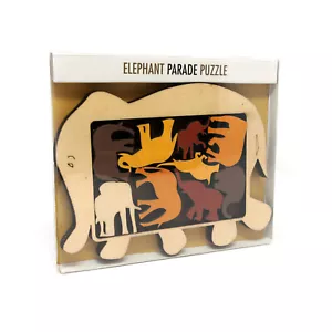 Elefantenparade von Constantin - kniffliges Packpuzzle - Tiergestecke - Bild 1 von 4