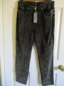 SZ 14P Eileen Fisher BRNZE Mineral Wash Denim Stretch Velveteen Skinny Jeans NWT - Picture 1 of 3